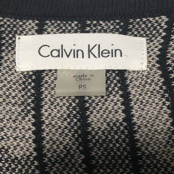 💙3/$25 CALVIN KLEIN Midi A-Line Knit Sweater Dress Sz PS - Picture 6 of 7